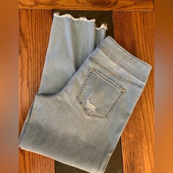 INC international concepts, blue denim, straight leg ankle pant size 12 - Picture 3 of 14